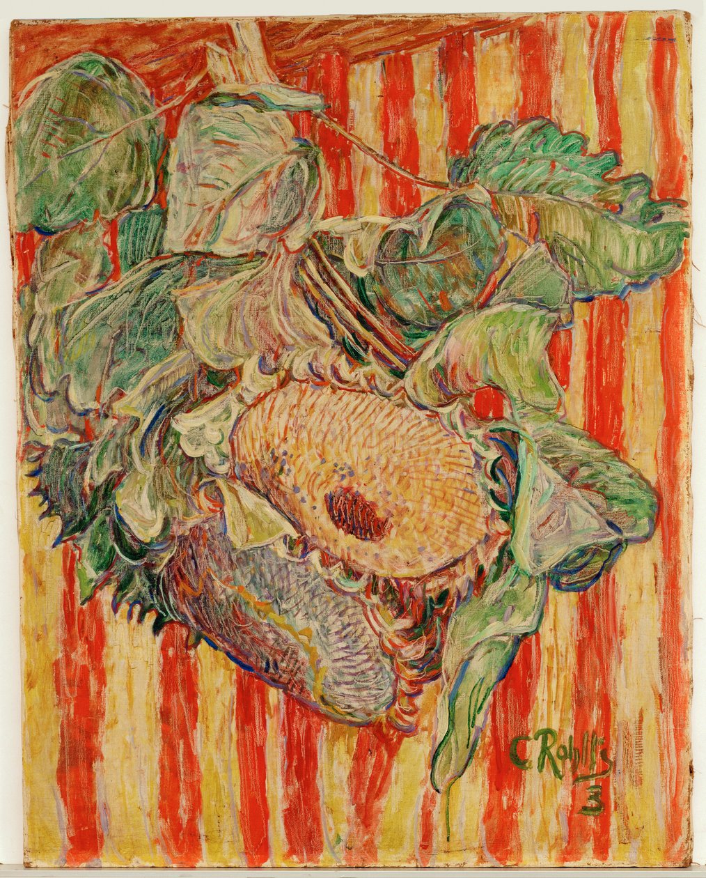 Solsikker (maleri på lerret) av Christian Rohlfs