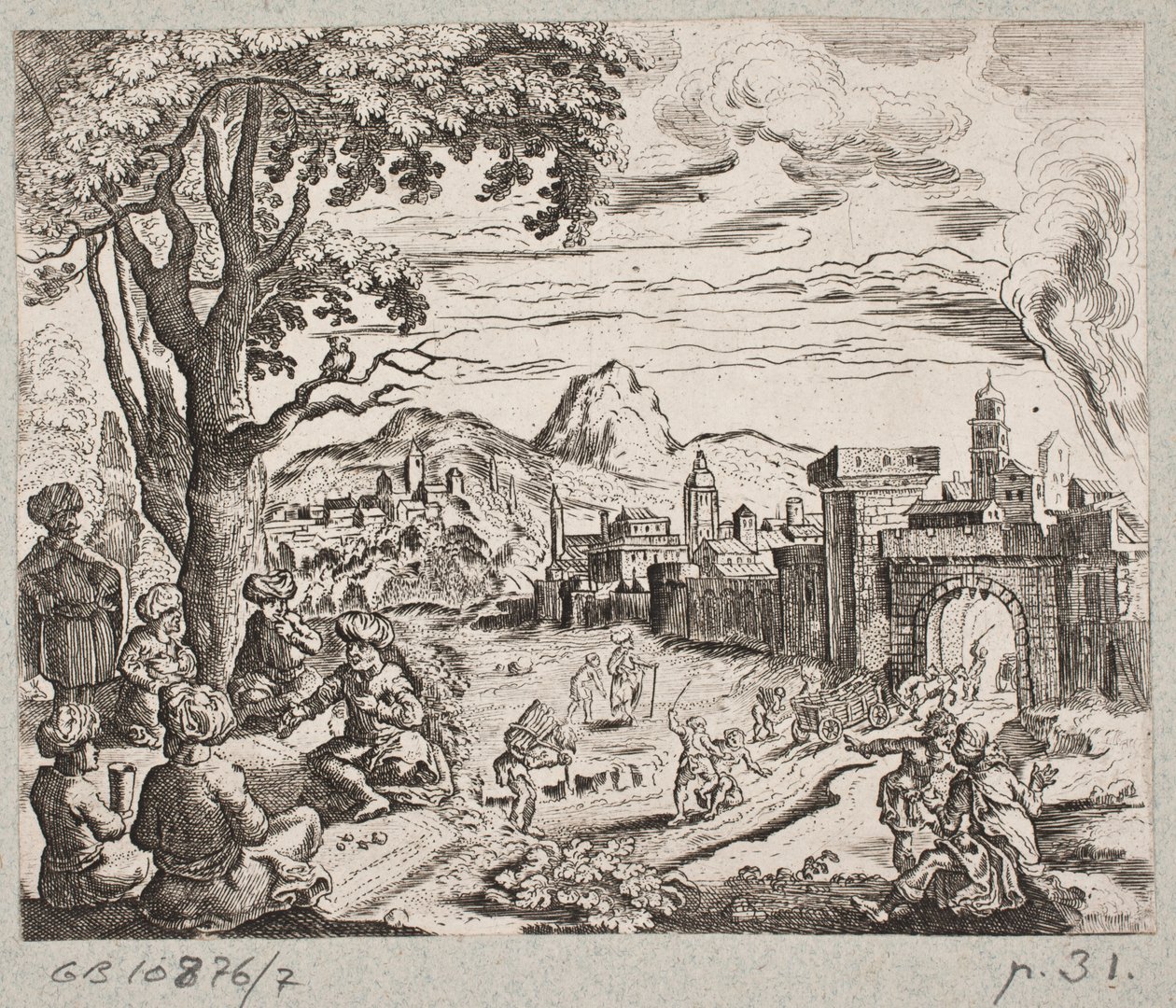 Illustrasjon til Adam Olearius, "Persisk Rosenthal av en genial poet Schich Saadi […]", Schleswig 1660 av Christian Rothgiesser