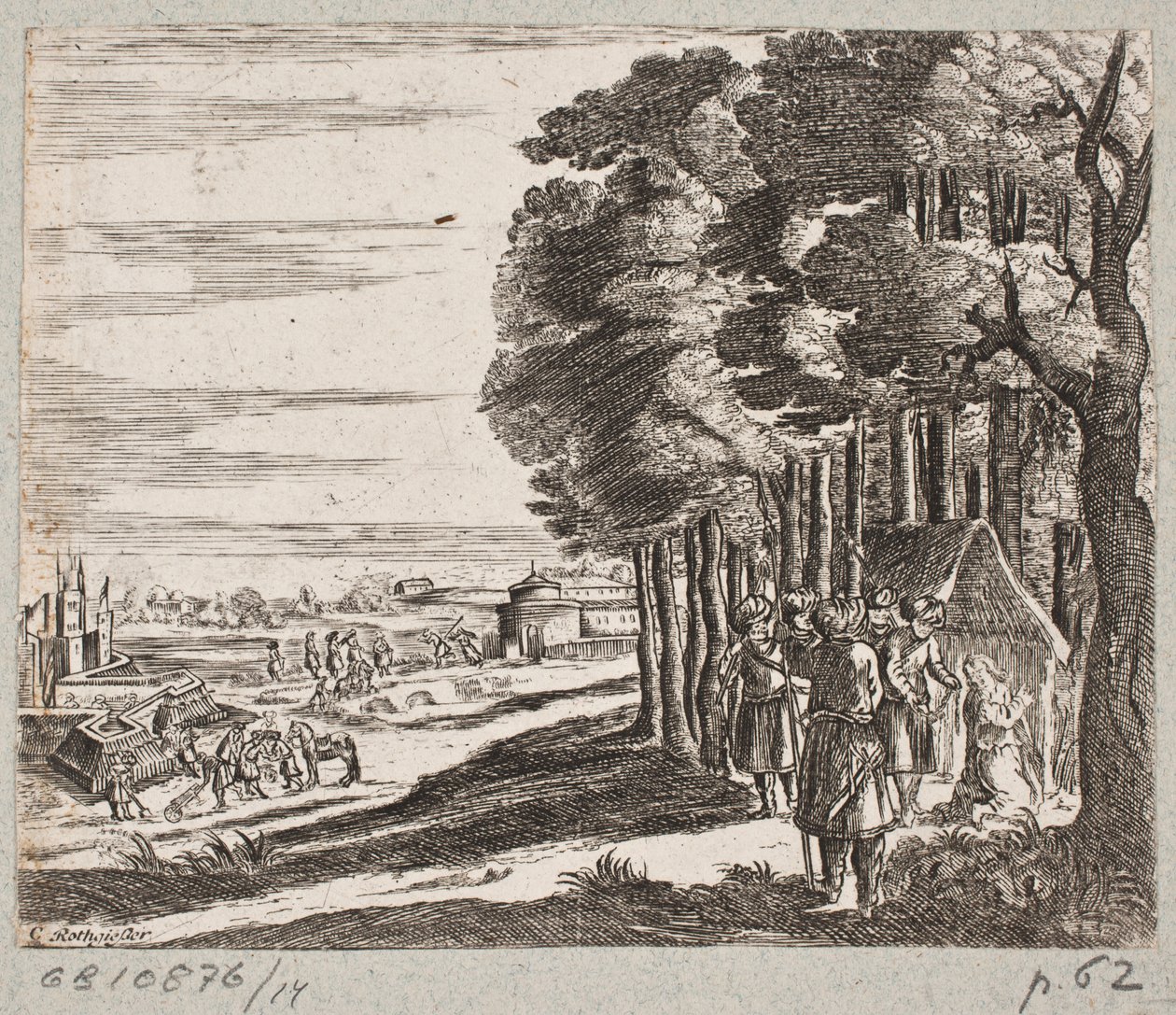 Illustrasjon til Adam Olearius, "Persisk Rosenthal av en genial poet Schich Saadi […]", Schleswig 1660 av Christian Rothgiesser