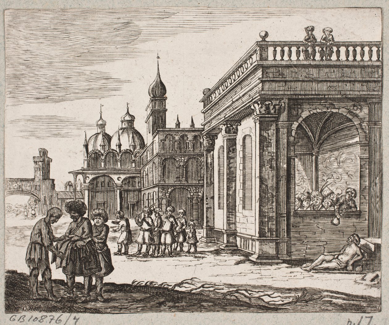Illustrasjon til Adam Olearius, "Persisk Rosenthal av en genial poet Schich Saadi […]", Schleswig 1660 av Christian Rothgiesser