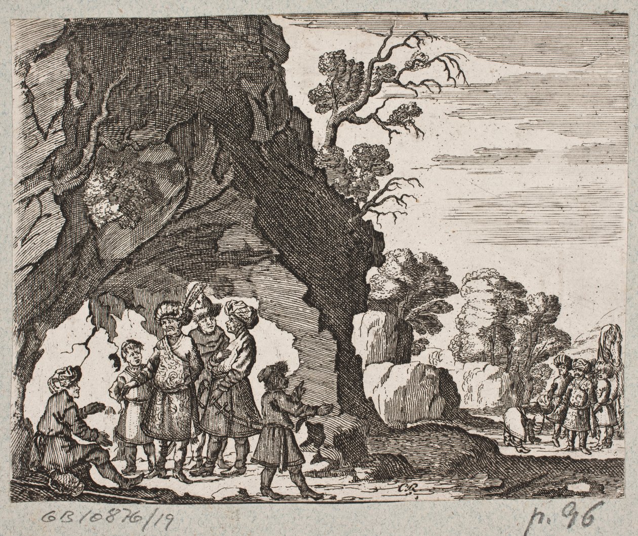 Illustrasjon til Adam Olearius, "Persisk Rosenthal av en genial poet Schich Saadi […]", Schleswig 1660 av Christian Rothgiesser