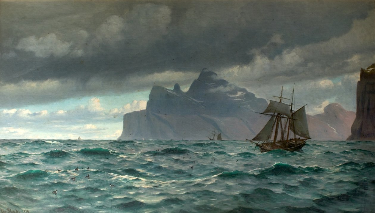 Cape North, Icelend, 1884 av Christian Vigilius Blache