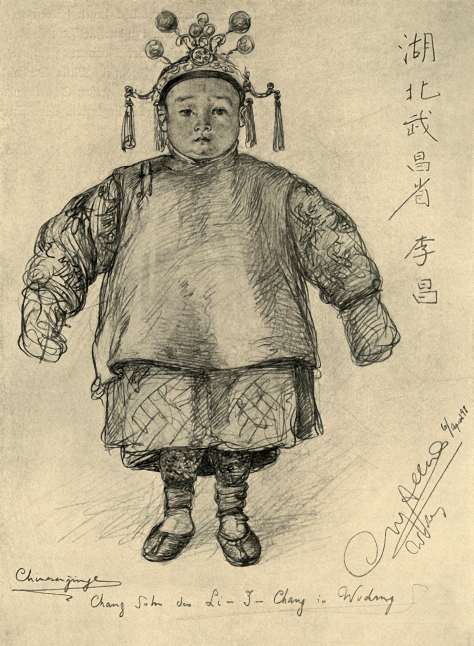 Chang - kinesisk gutt, Wudong, 1898. av Christian Wilhelm Allers