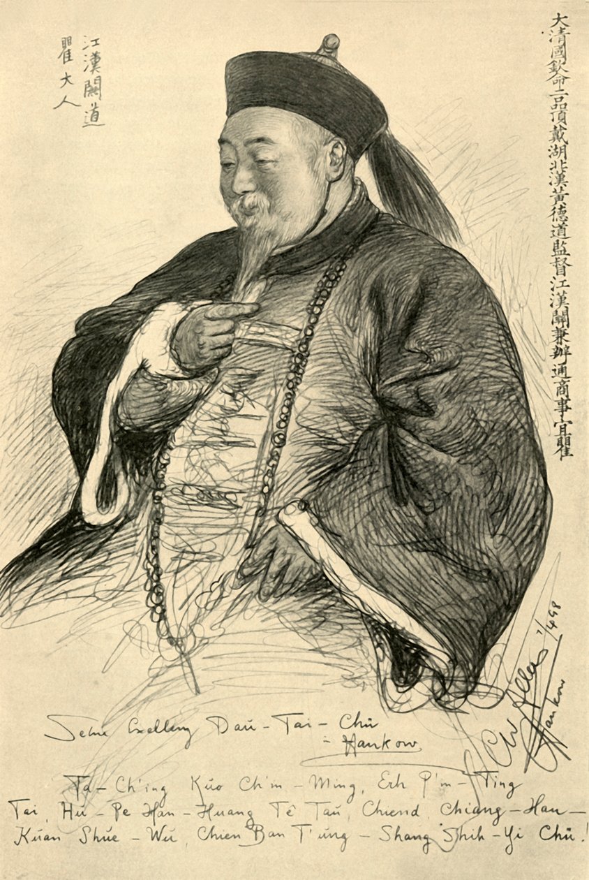 Hans eksellens Dao-Tai-Chu, Hankow, Kina, 1898. av Christian Wilhelm Allers