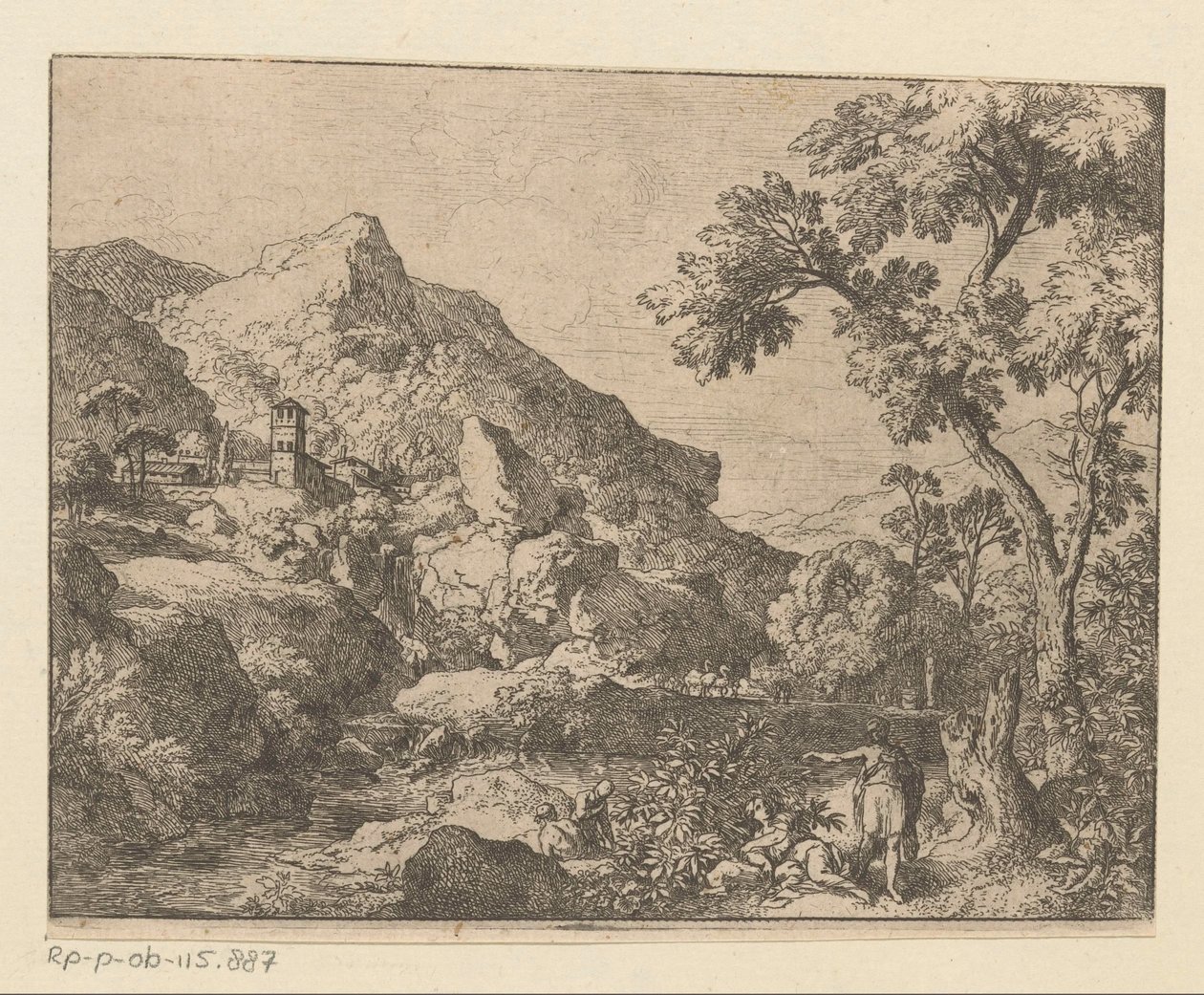 Arkadisk fjellandskap av Christian Wilhelm Ernst Dietrich
