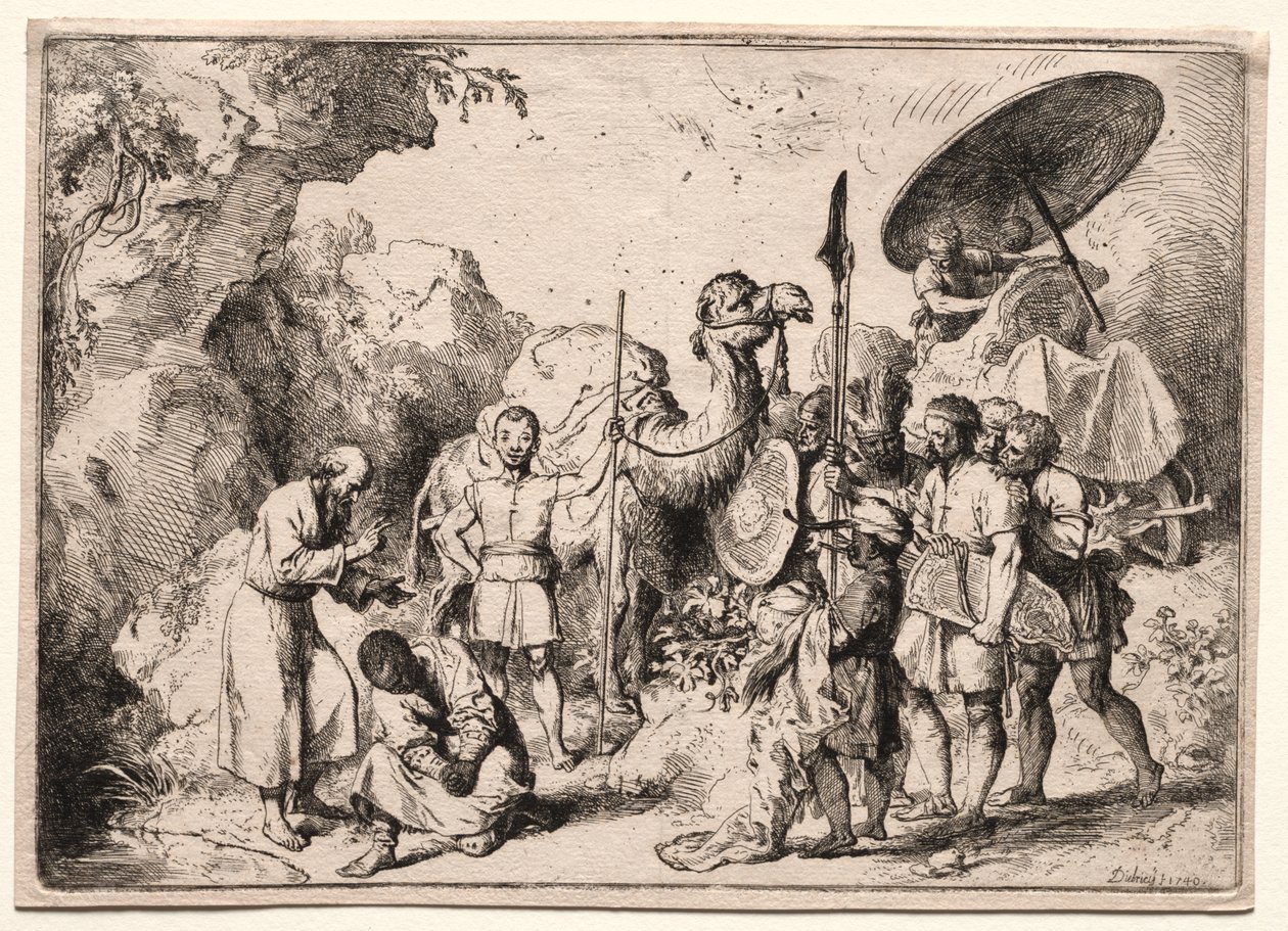 Diakon Filip døper evnukken av Christian Wilhelm Ernst Dietrich