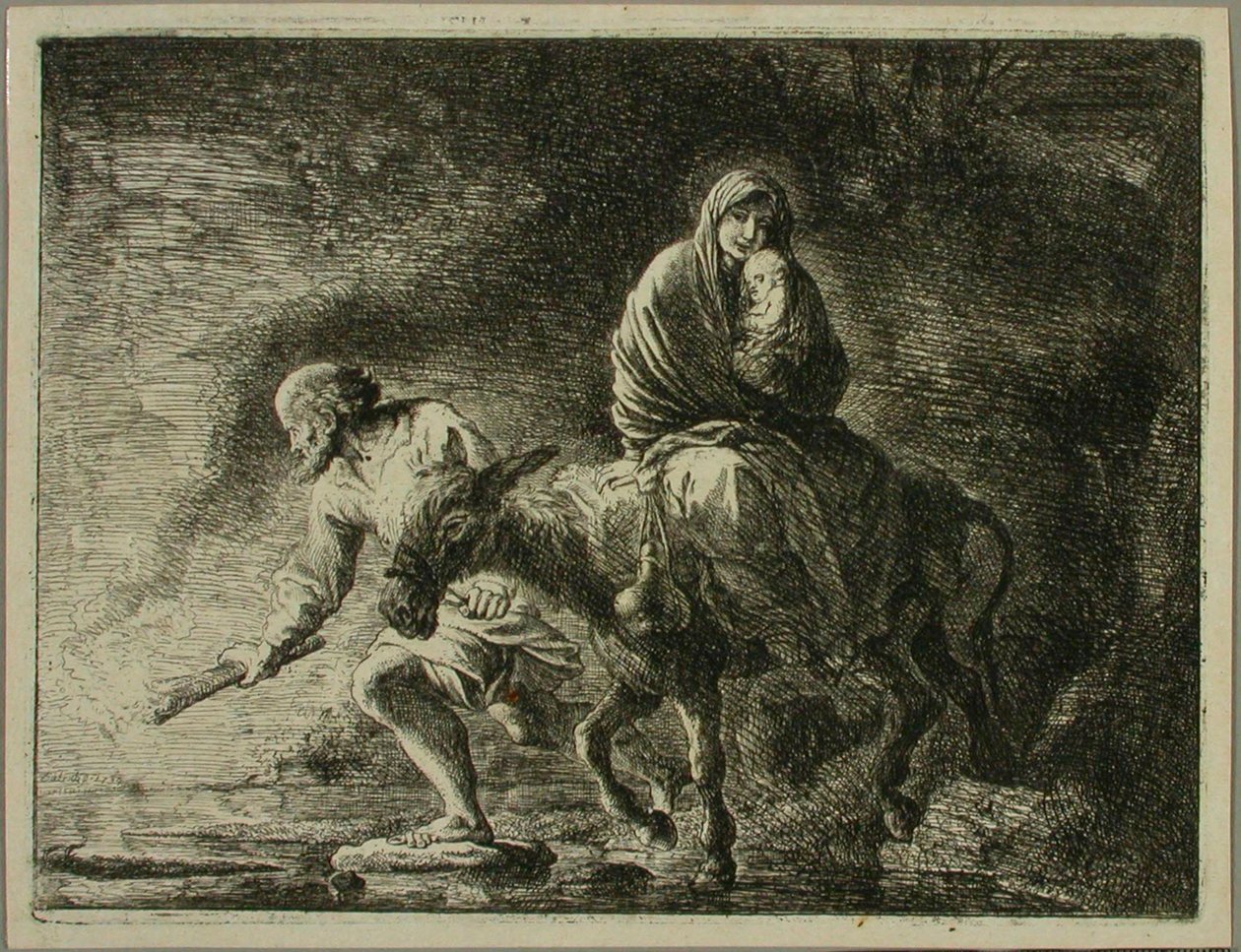 Flukten til Egypt av Christian Wilhelm Ernst Dietrich