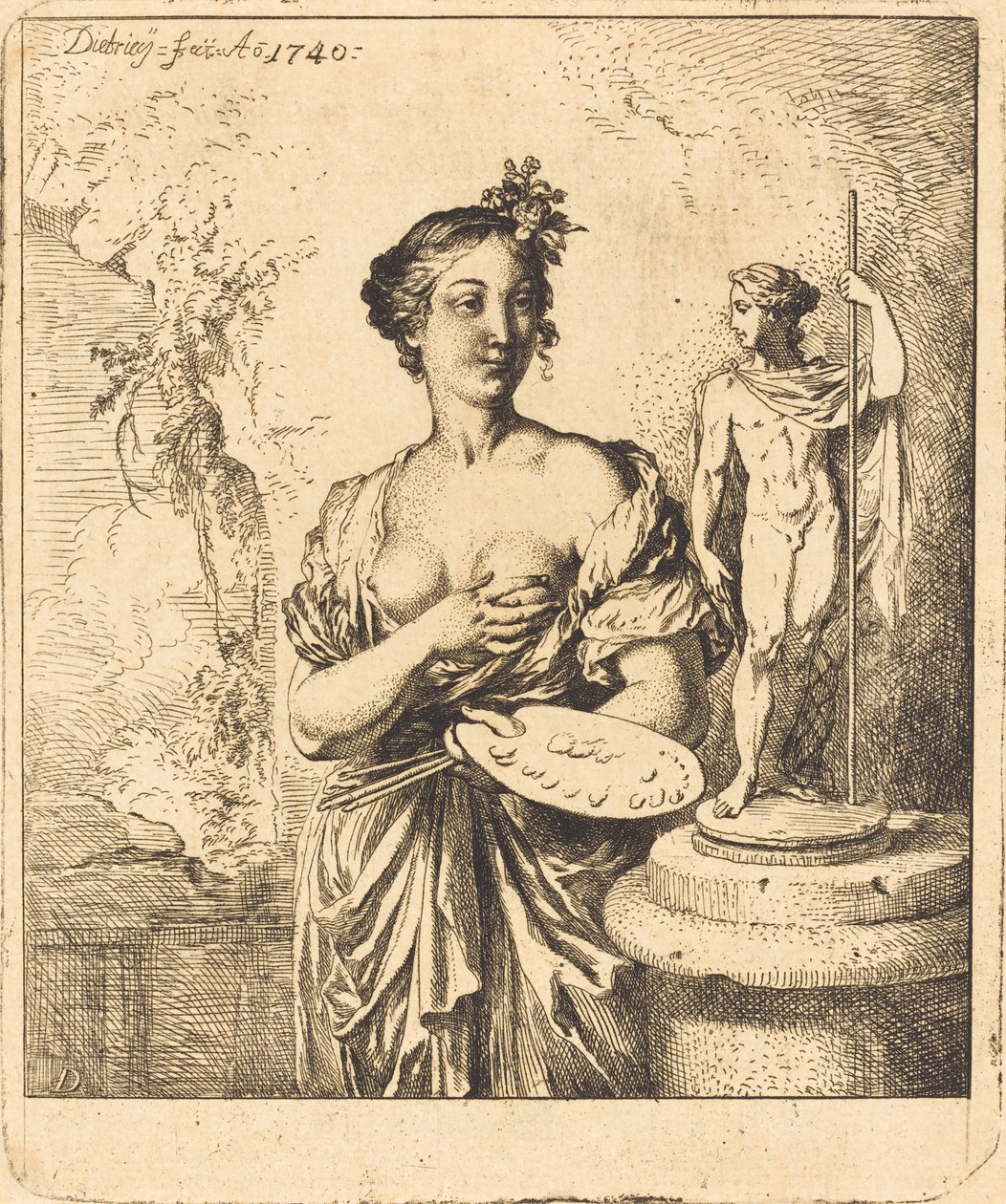 Maleri av Christian Wilhelm Ernst Dietrich