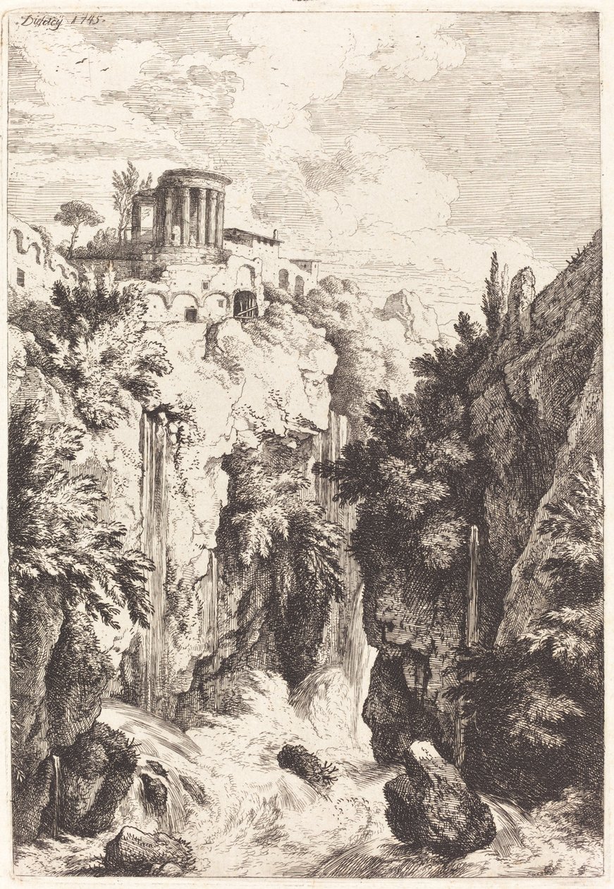 Sibyllens tempel, Tivoli av Christian Wilhelm Ernst Dietrich