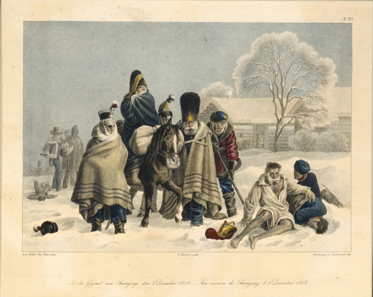 Nær Smarhon 3. desember 1812, 1820-årene av Christian Wilhelm Faber du Faur von