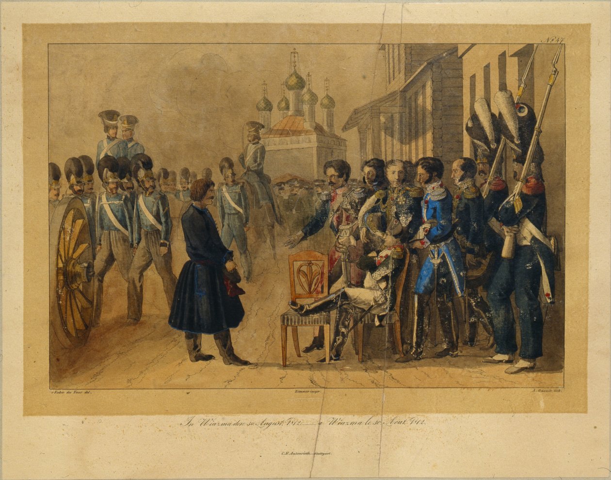 Vyazma den 30. august 1812, 1820-årene av Christian Wilhelm Faber du Faur von