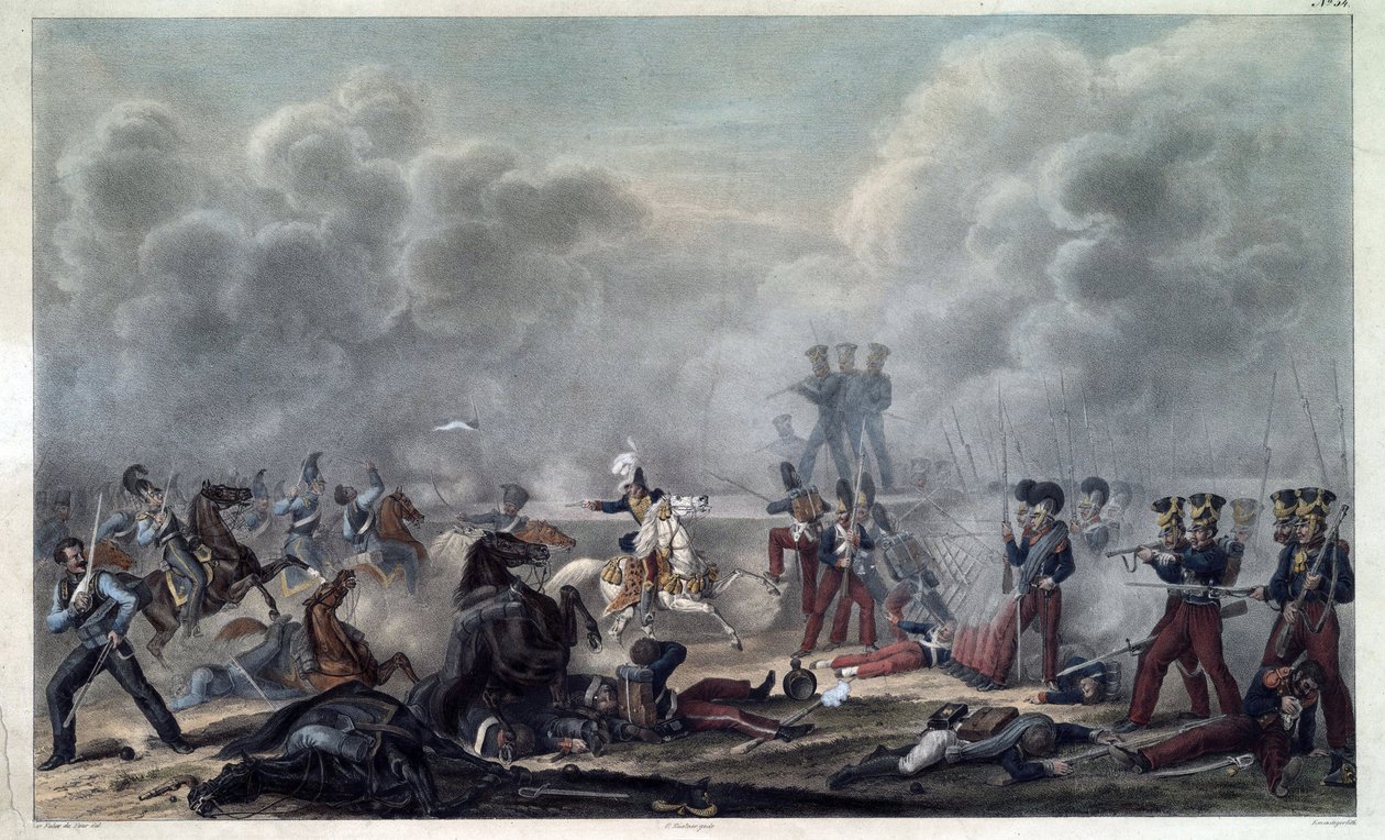 På slagmarken til Borodino (bataille de la Moskova av Christian Wilhelm von Faber du Faur