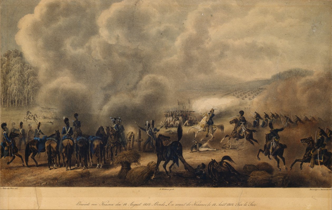 Slaget ved Krasnoi 14. august 1812, 1820-årene av Christian Wilhelm von Faber du Faur