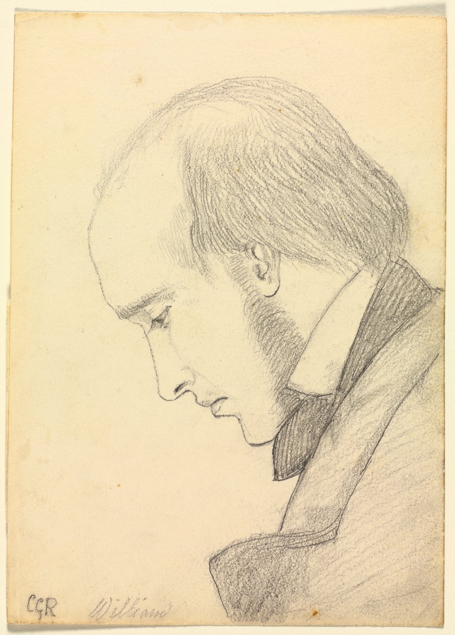 Portrett av William Michael Rossetti, ca. 1853. av Christina Georgina Rossetti