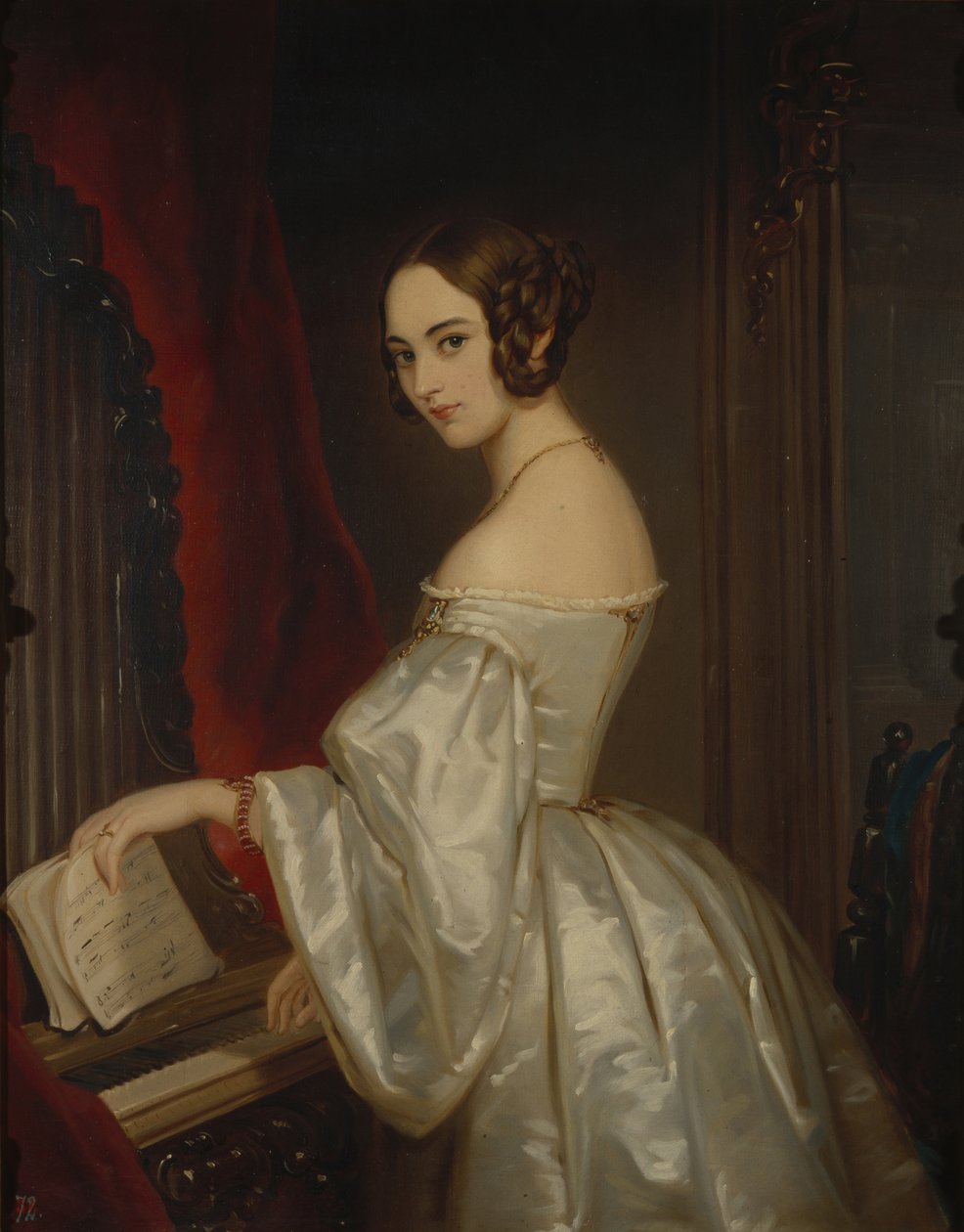 Portrett av prinsesse Maria Ivanovna Kochubey, født Baryatinskaya 1818-1843 av Christina Robertson