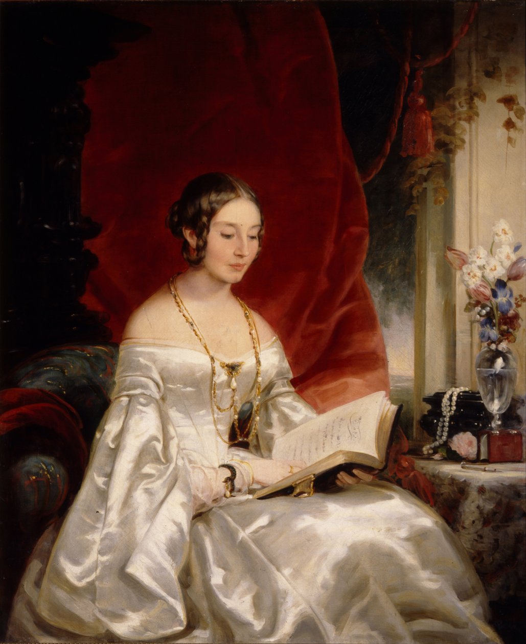 Portrett av prinsesse Maria Ivanovna Kochubey, født Baryatinskaya 1818-1843, 1840-årene av Christina Robertson