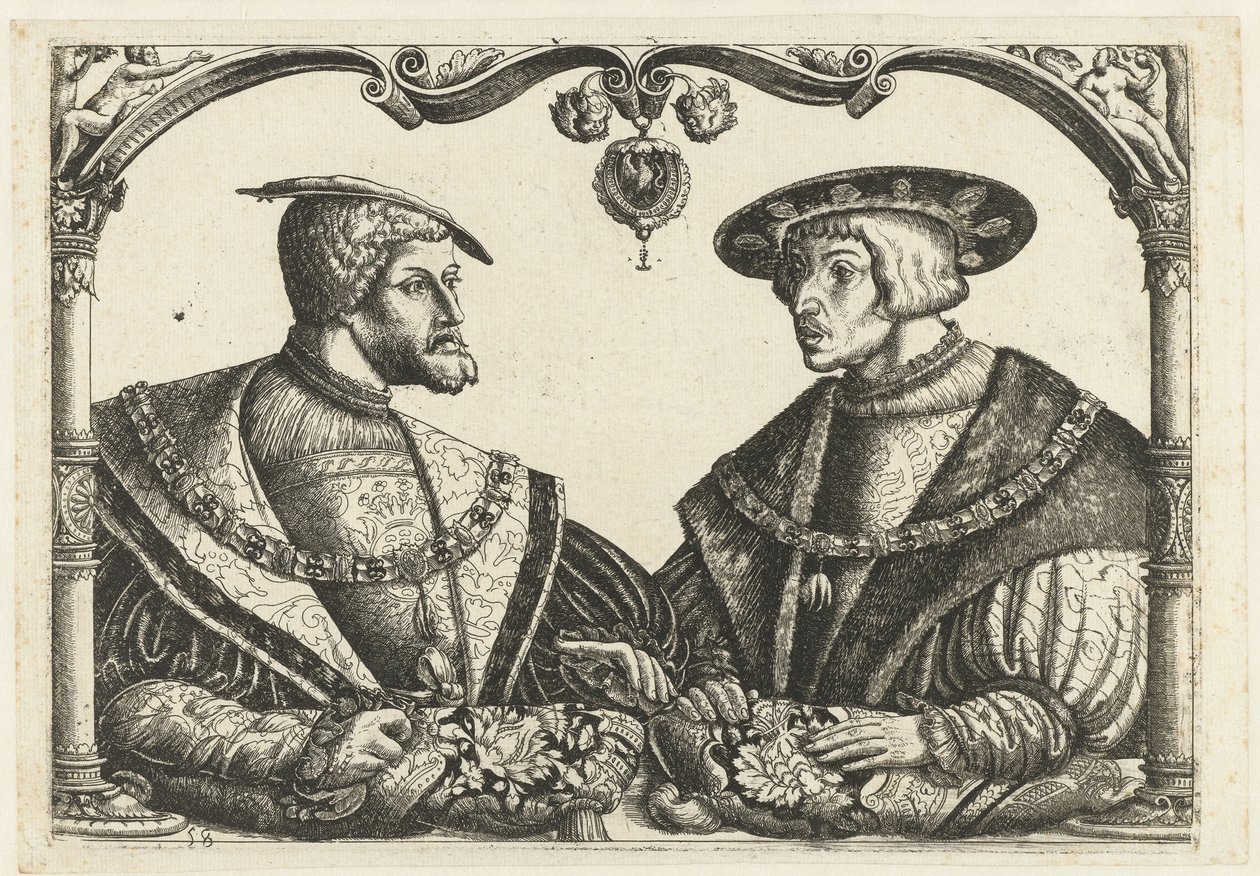 Charles V og Ferdinand I av Christoffel Bockstorffer
