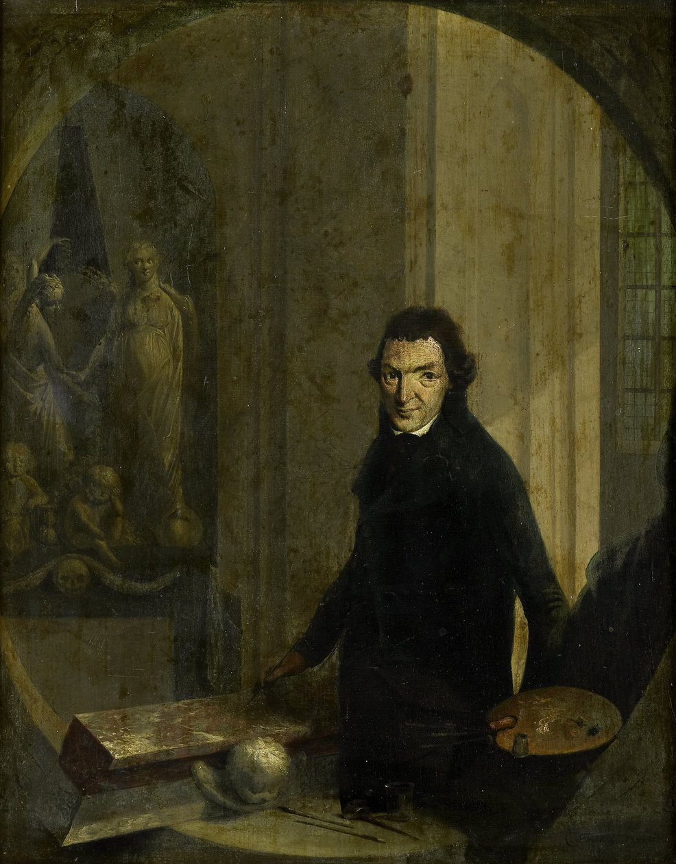 Selvportrett av Christoffel Frederik Franck