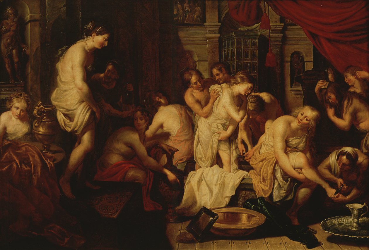 Kvinner som bader av Christoffel Jacobsz van der Lamen