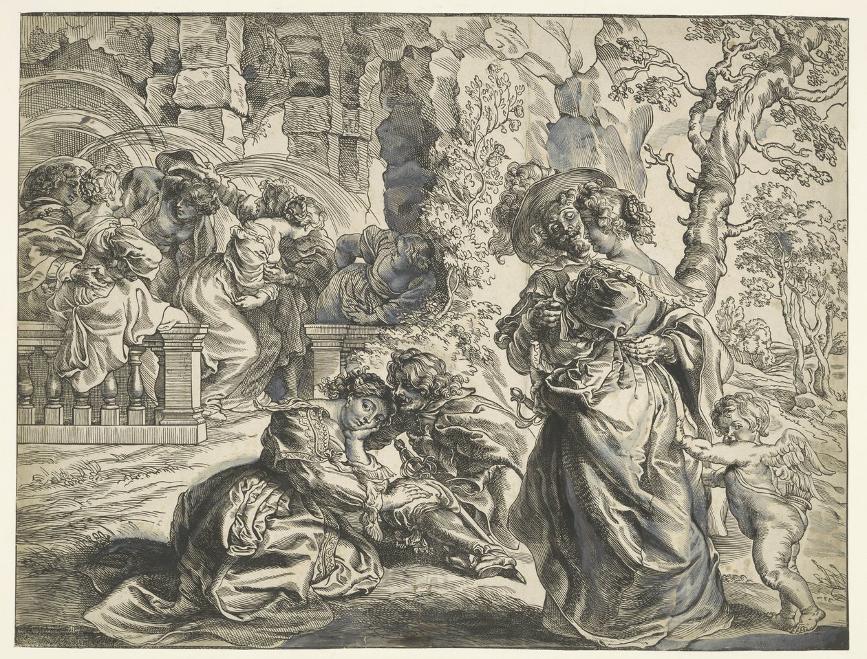 Love Garden (høyre blad) av Christoffel Jegher