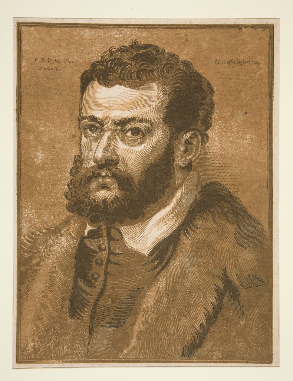 Portrett av en skjeggete mann av Christoffel Jegher