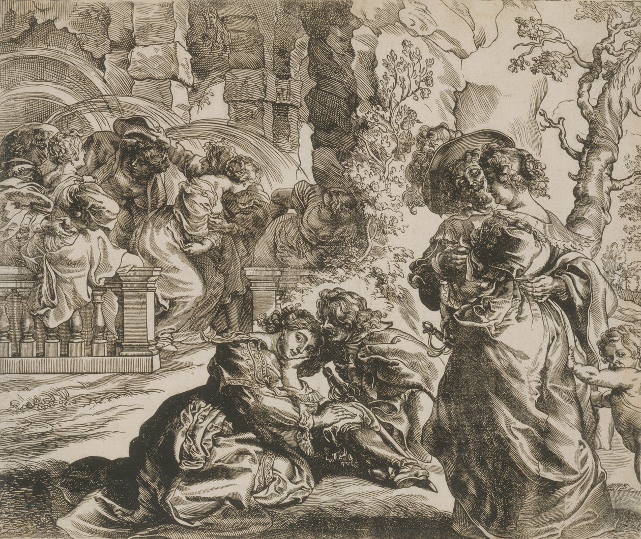 The Garden of Love høyre blokk, 1630-tallet. av Christoffel Jegher