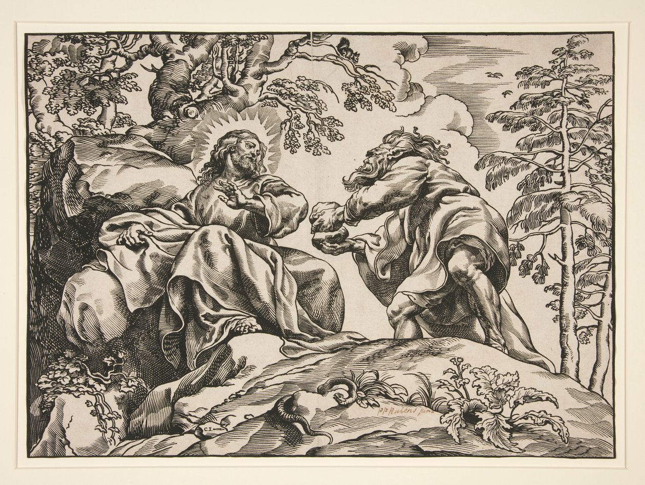 Kristi fristelse, av Djevelen av Christoffel Jegher