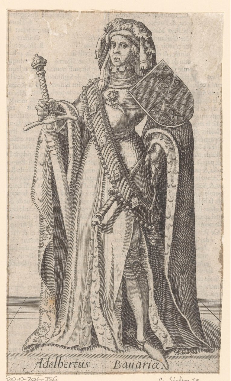Portrett av Albrecht av Bayern, greve av Holland, Hainaut og Zeeland av Christoffel van Sichem (I)