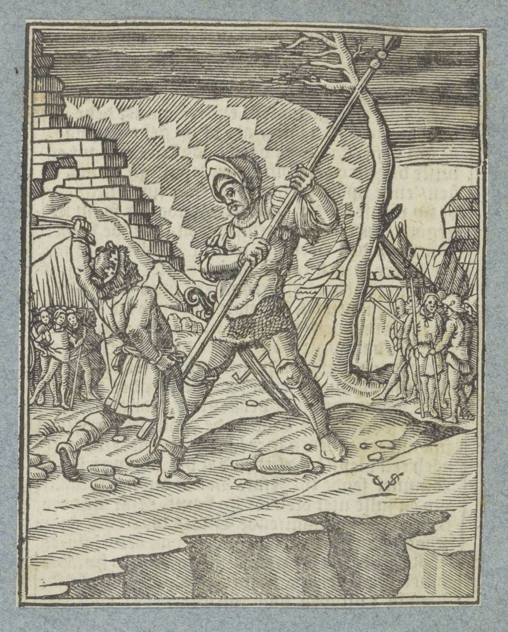 David beseirer Goliat av Christoffel van Sichem (II)