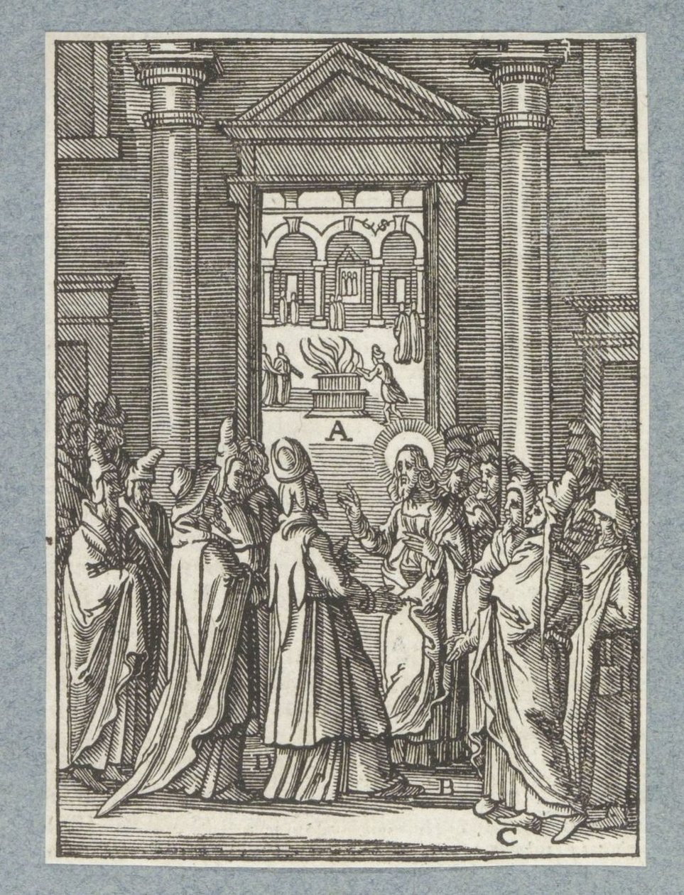 Diskuter med saddukeerne og fariseerne av Christoffel van Sichem (II)