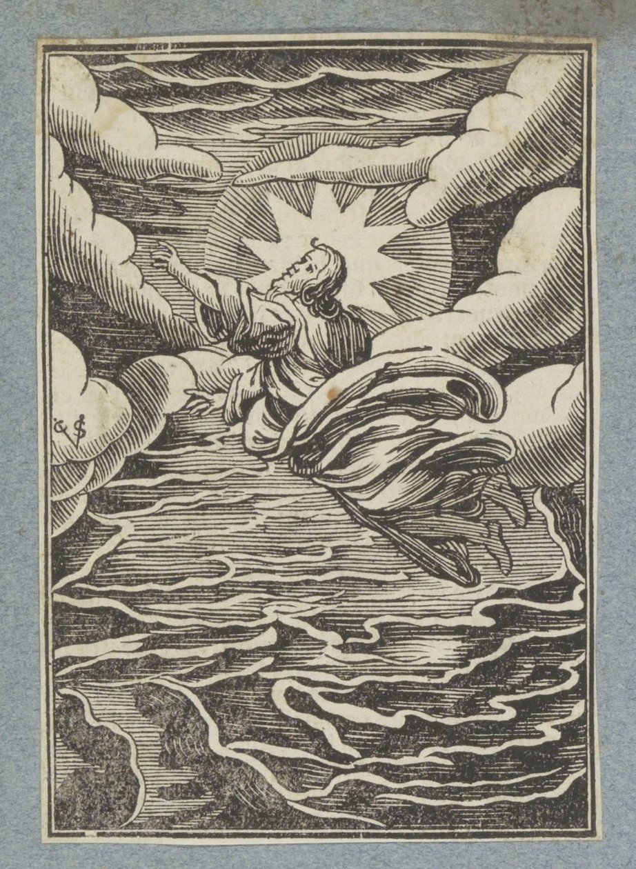 Første skapelsesdag: skille mellom lys og mørke av Christoffel van Sichem (II)