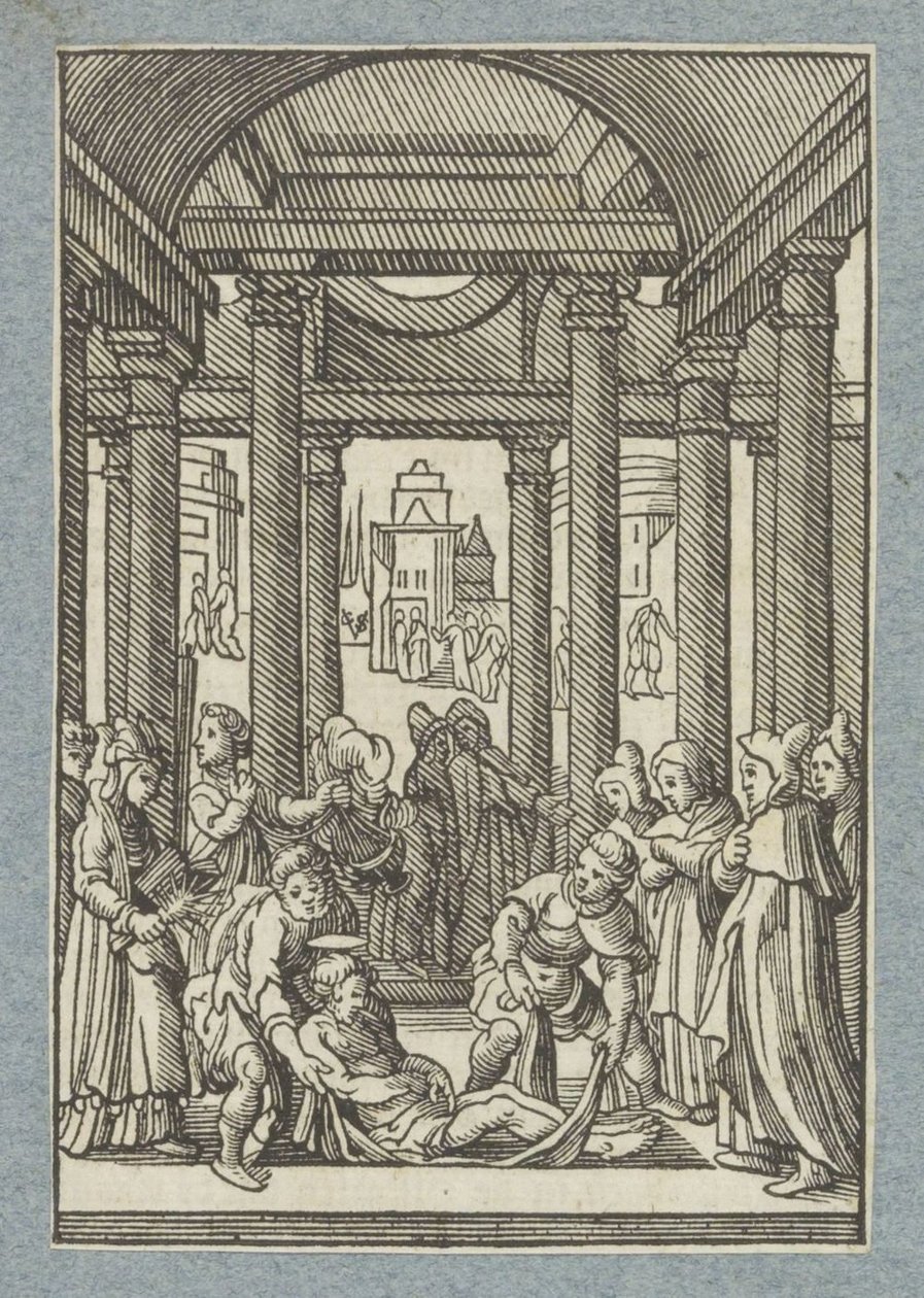 Begravelse av Stephen av Christoffel van Sichem (II)