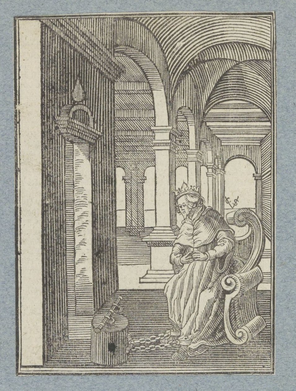 Manasse i fengsel av Christoffel van Sichem (II)