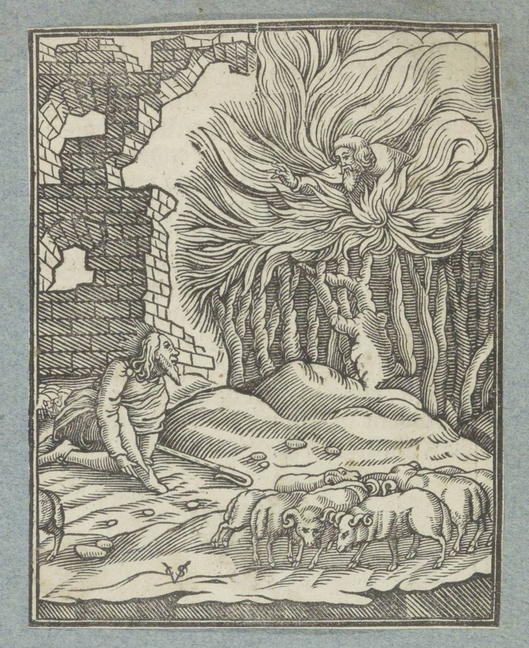 Moses og den brennende busken av Christoffel van Sichem (II)