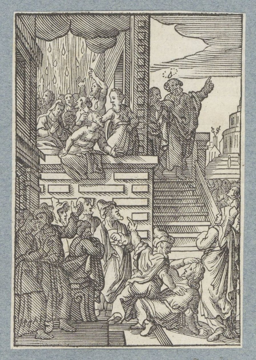 Peter forkynner i Jerusalem av Christoffel van Sichem (II)