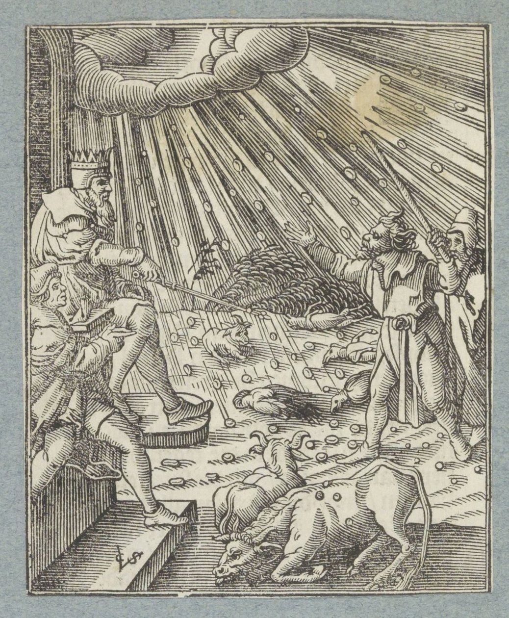 Storfepest eller hagl- og tordenpest av Christoffel van Sichem (II)