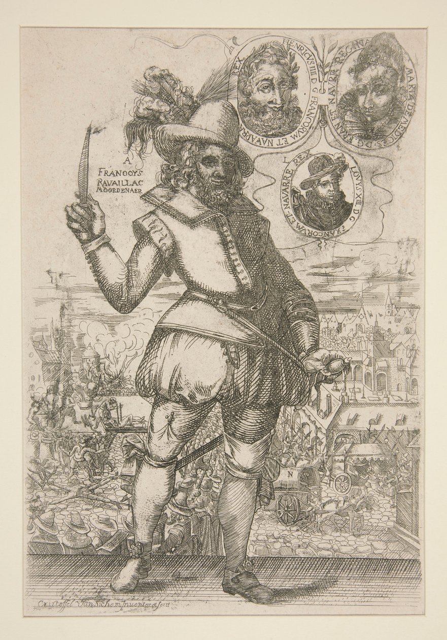 Francoys Ravaillac av Christoffel van Sichem I