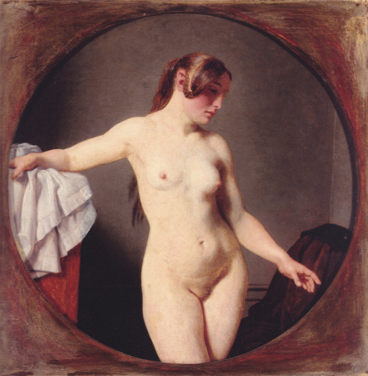Kvinnelig modellstudio. Florentinsk av Christoffer Wilhelm Eckersberg