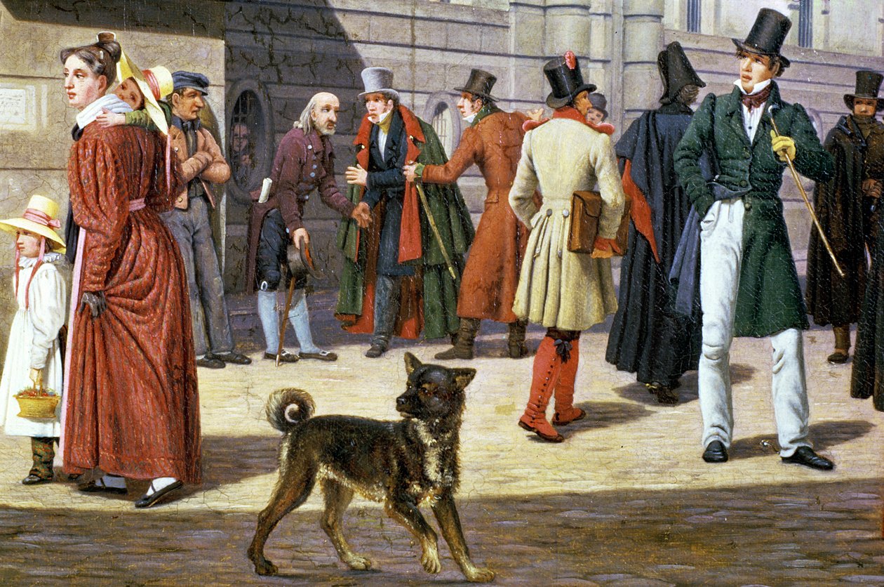 Gatebilde i Stockholm av Christoffer Wilhelm Eckersberg