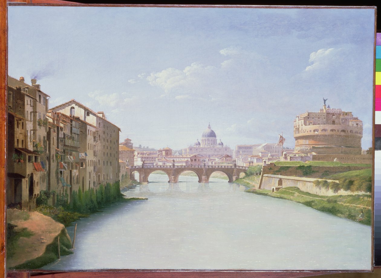 Utsikt over Ponte og Castel Sant