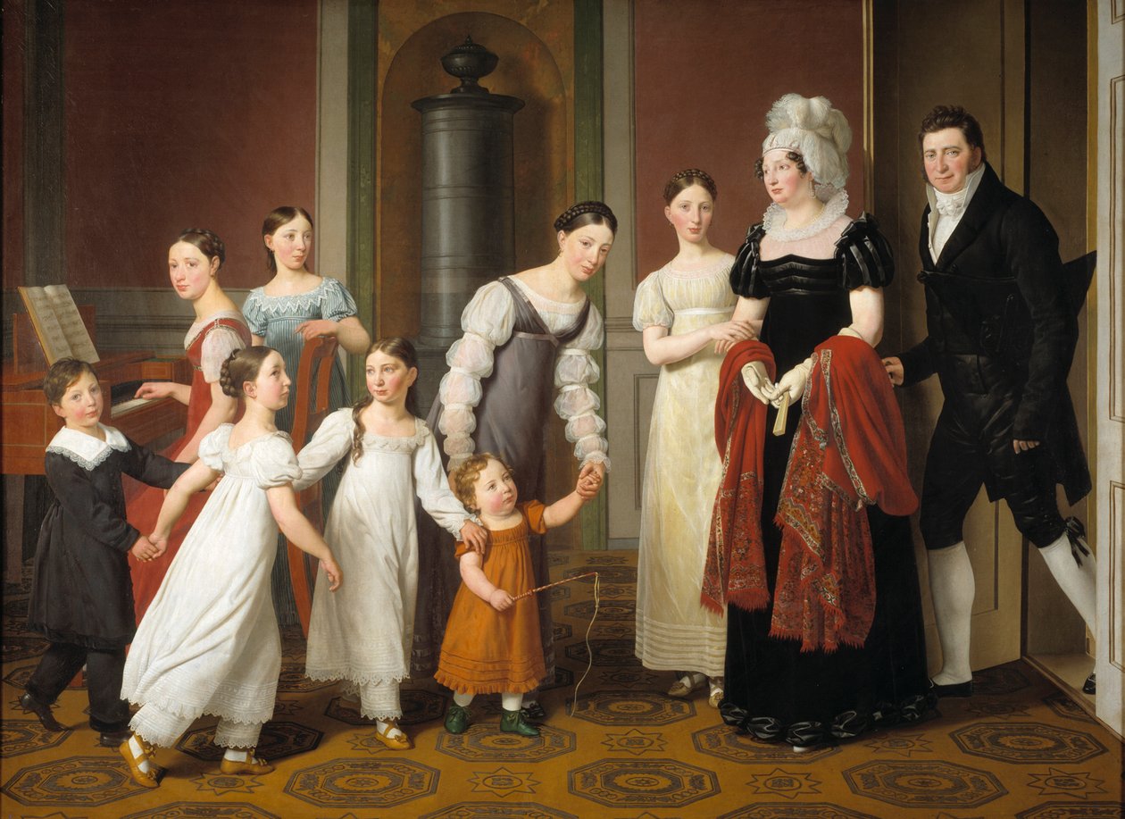 Nathanson-familien, 1818. av Christoffer Wilhelm Eckersberg