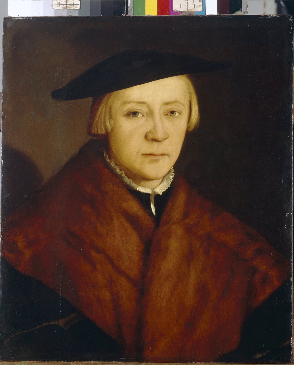Portrett av en mann (Portrett av en mann). Maleri av Christophe Amberger (ca. 1500-1562), olje på tre, etter 1548. Tysk kunst av Christoph Amberger