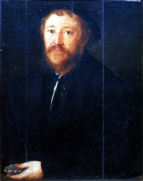 Portrett av Cornelius Gros (panel) av Christoph Amberger
