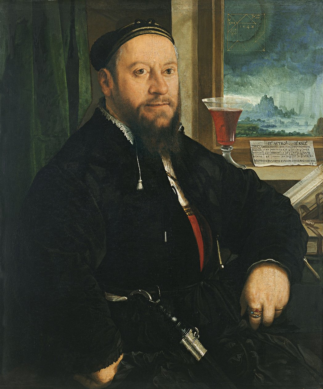 Portrett av Matthew Schwarz av Christoph Amberger