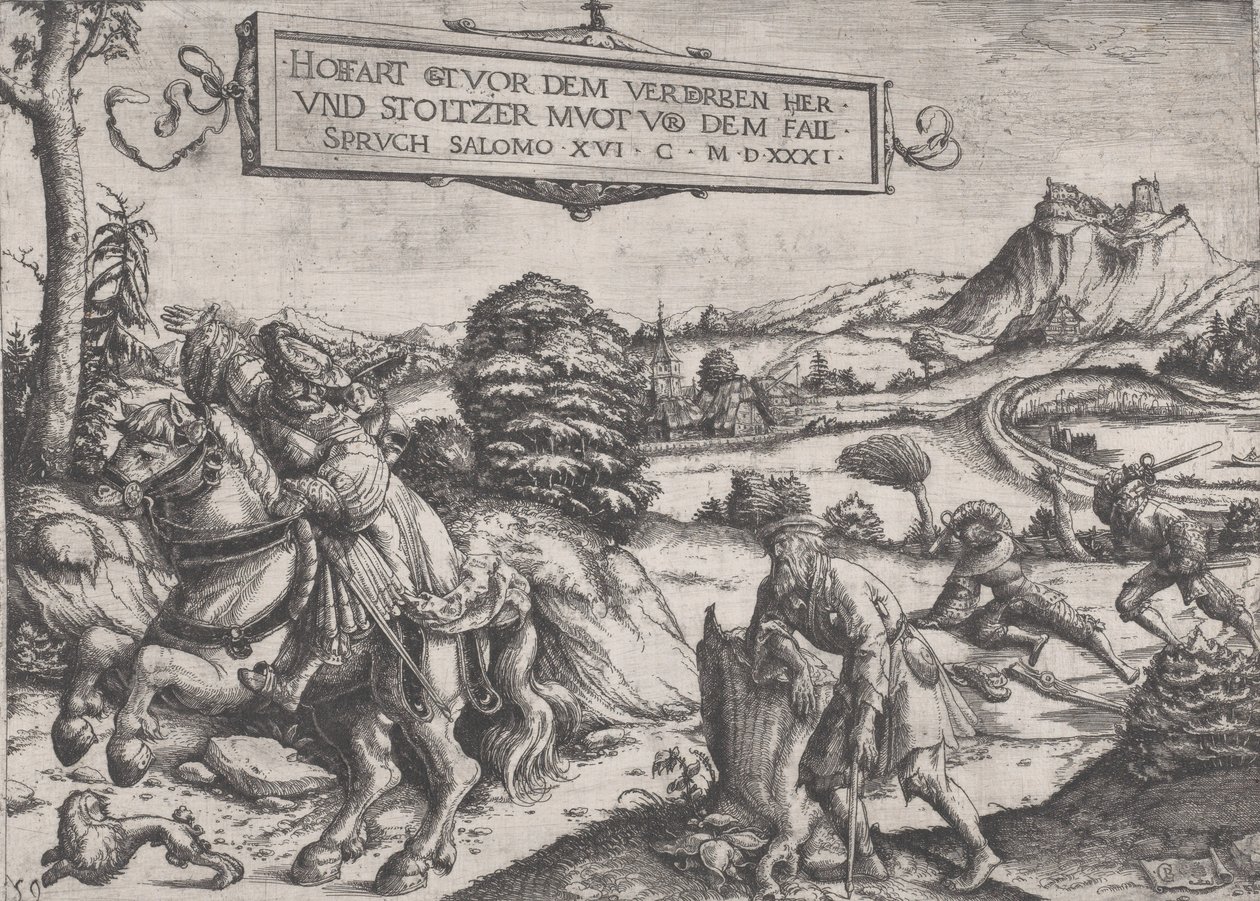 Stolthet går foran et fall, 1531. av Christoph Bockstorffer