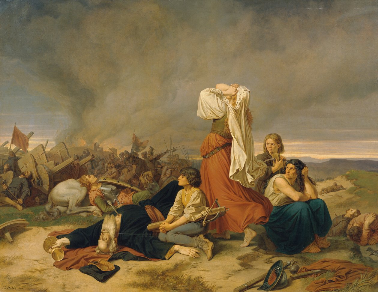 Slaget ved Lipan i 1434 av Christoph Christian Ruben