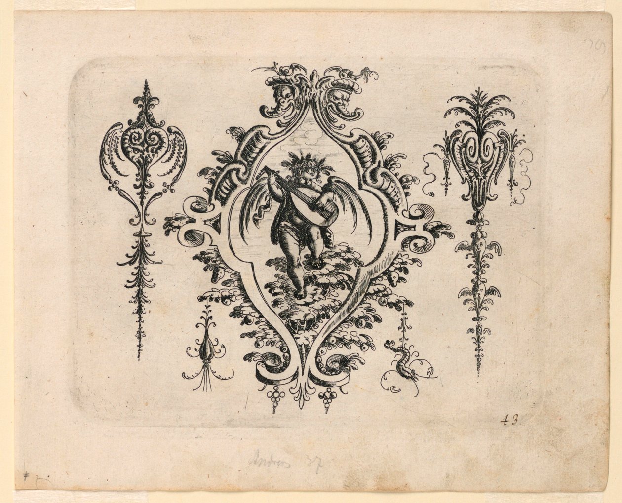 Plate 43, fra New Grotteßken Buch (New Grotesque Book) av Christoph Jamnitzer