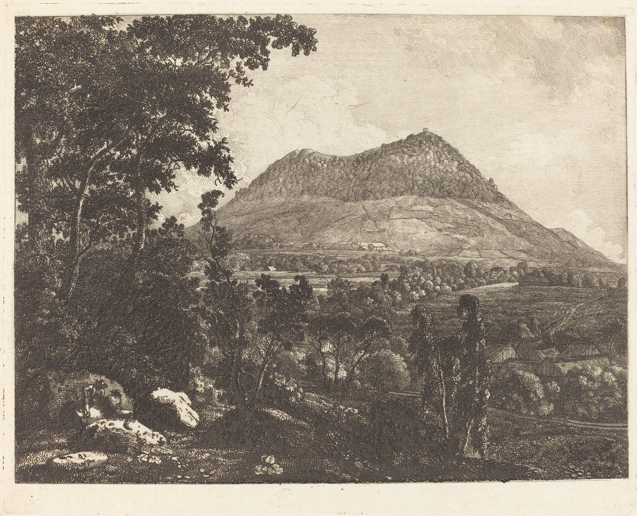 Landeskrone-fjellet nær Goerlitz av Christoph Nathe