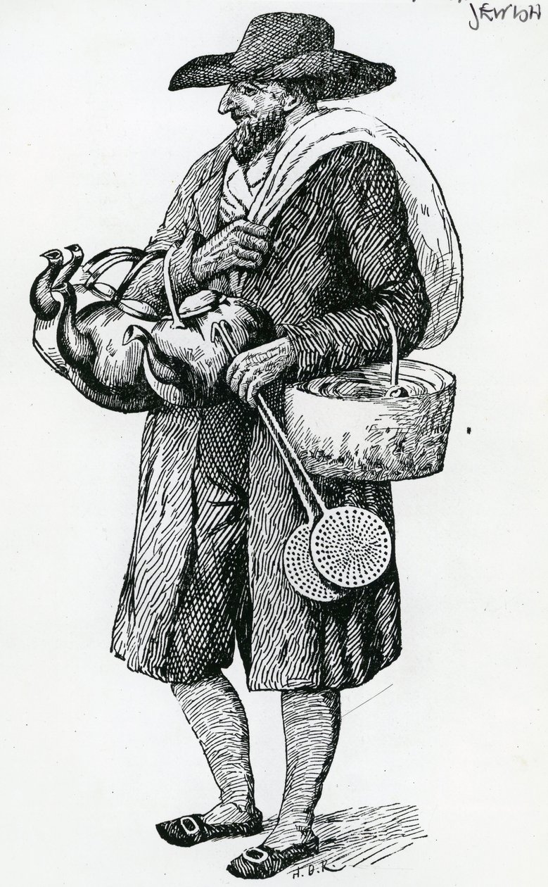 Jewish Hawker of Hamburg, attende århundre av Christoph Suhr