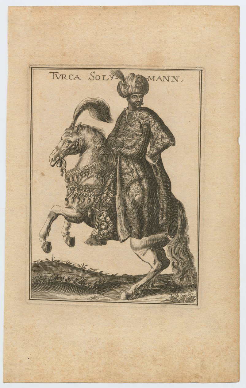 Suleiman II 1642-1691, Sultan av det osmanske riket, 1710 av Christoph Wiegel